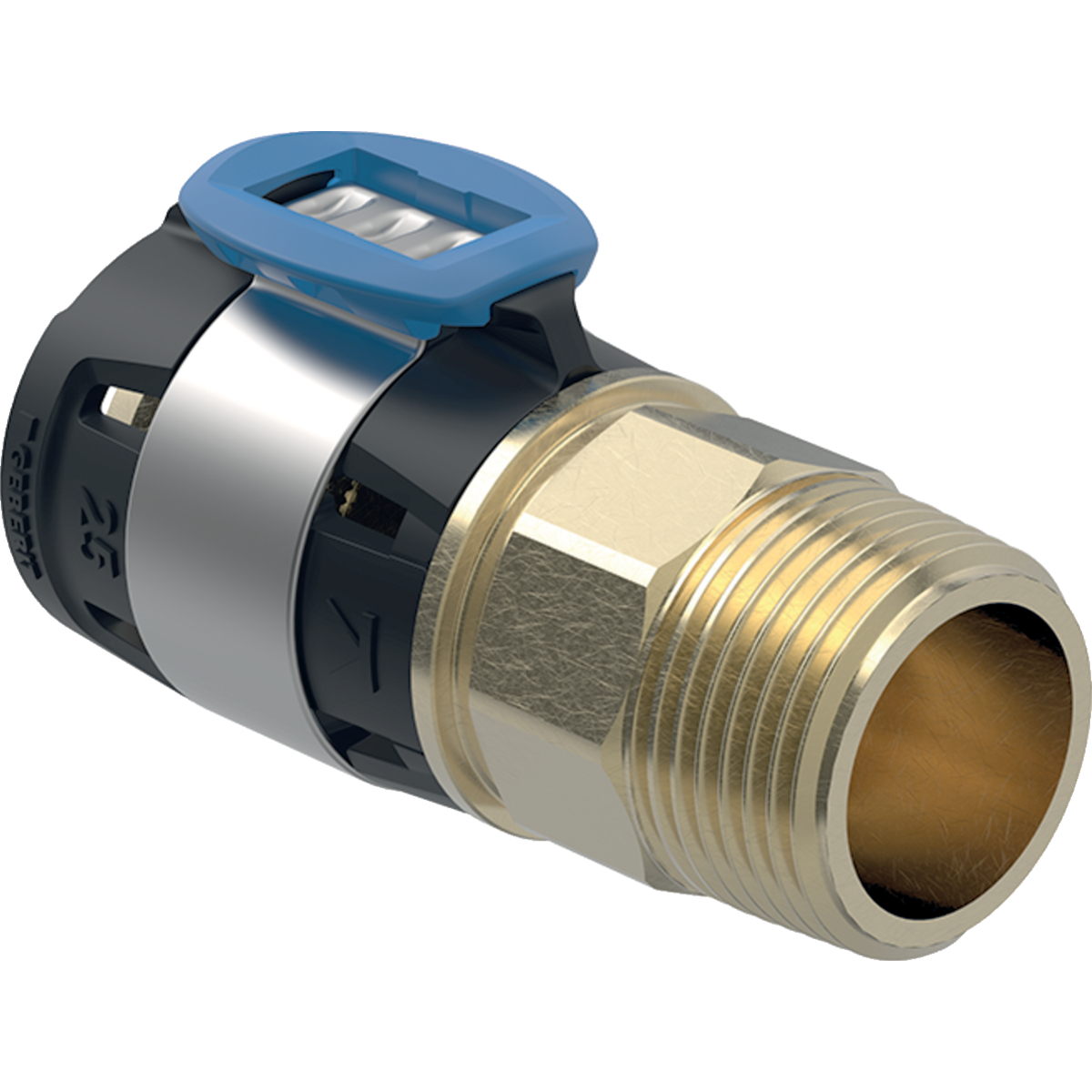 Adaptare Geberit FlowFit cu filet exterior: Material=Bronz silicat fără plumb d=40mm R=1″