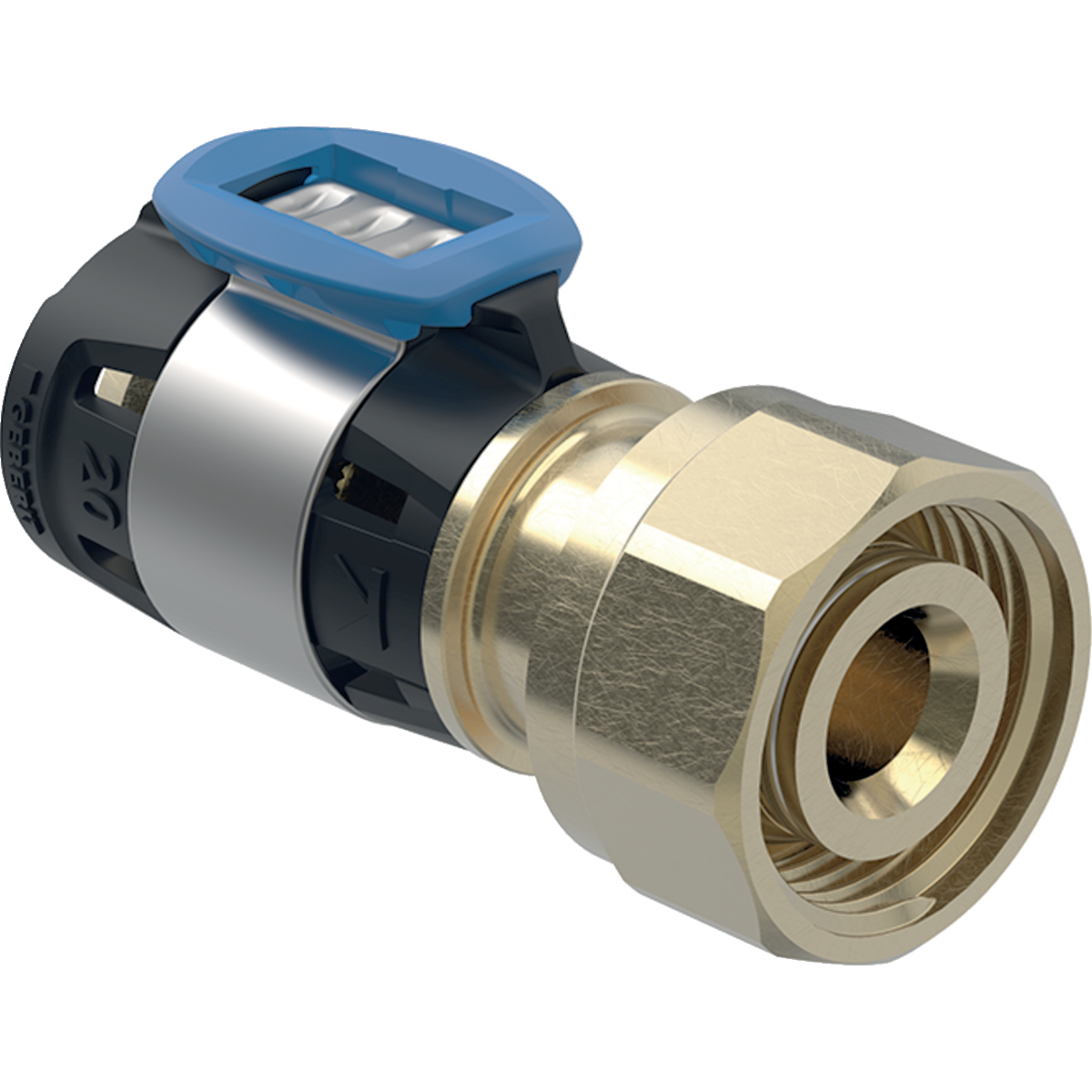Derivaţie Geberit FlowFit pentru eurocon: Material=Bronz silicat fără plumb d=16mm G=3/4″